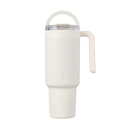 กระติกสุญญากาศ LOCKNLOCK METRO CAFE DUAL HANDLE 1.2 ลิตร สีขาว_0