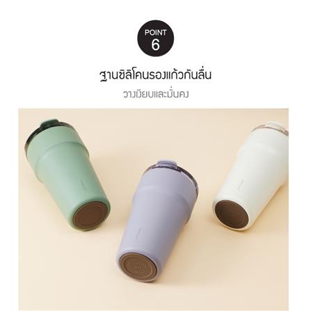 กระติกสุญญากาศ LOCKNLOCK METRO CAFE DUAL HANDLE 1.2 ลิตร สีขาว_9