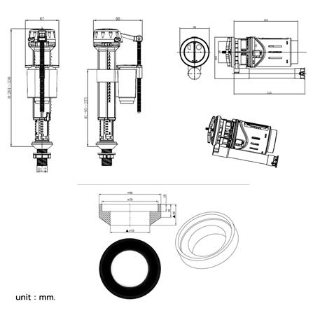 วาล์วครบชุด COTTO F930003_1