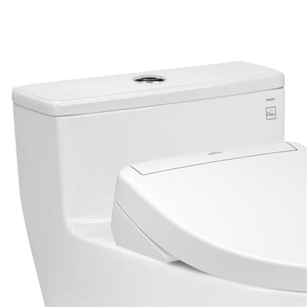 สุขภัณฑ์ 1 ชิ้น พร้อมฝารองนั่งกึ่งอัตโนมัติ TOTO CW625SW3 3/4.5 ลิตร สีขาว