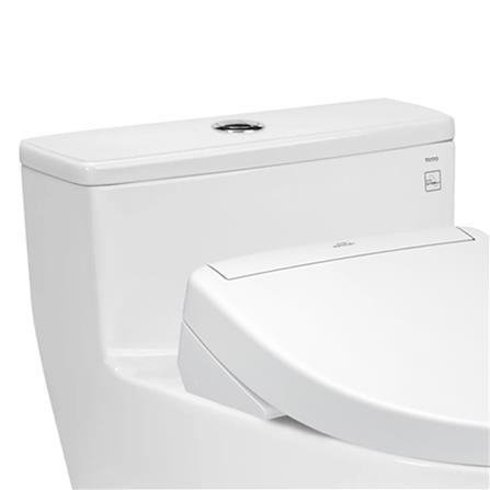 สุขภัณฑ์ 1 ชิ้น พร้อมฝารองนั่งกึ่งอัตโนมัติ TOTO CW625SW3 3/4.5 ลิตร สีขาว_1
