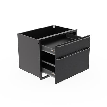 ตู้ลิ้นชัก KITZCHO LUCIDA PLUS 86x66 ซม. สี BLACK OAK_2