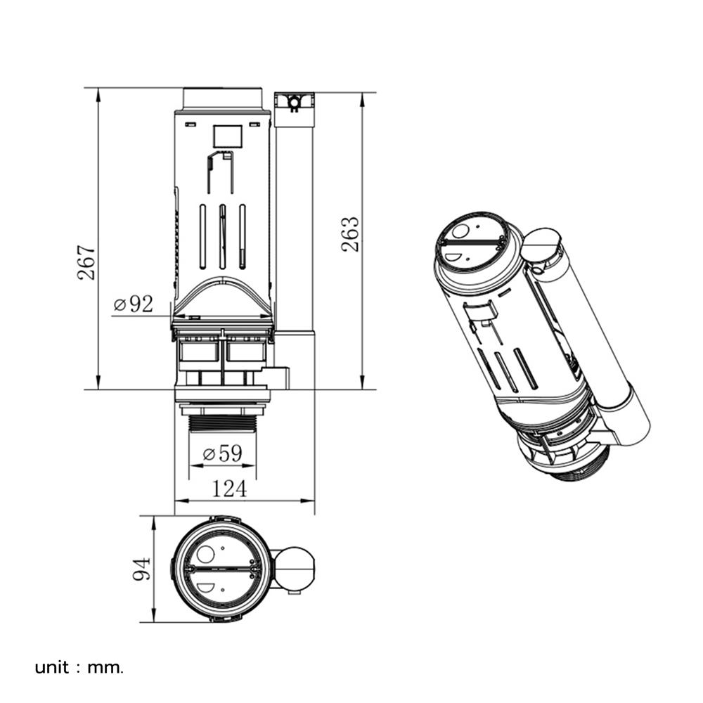 วาล์วครบชุด COTTO F930002
