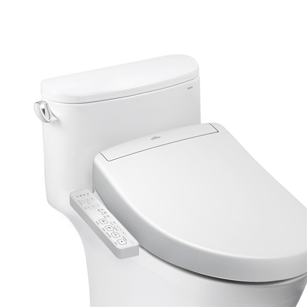 สุขภัณฑ์ 1 ชิ้น พร้อมฝารองนั่งกึ่งอัตโนมัติ TOTO CW887SW2 4.8 ลิตร สีขาว