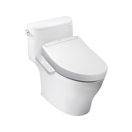 สุขภัณฑ์ 1 ชิ้น พร้อมฝารองนั่งกึ่งอัตโนมัติ TOTO CW887SW2 4.8 ลิตร สีขาว_0