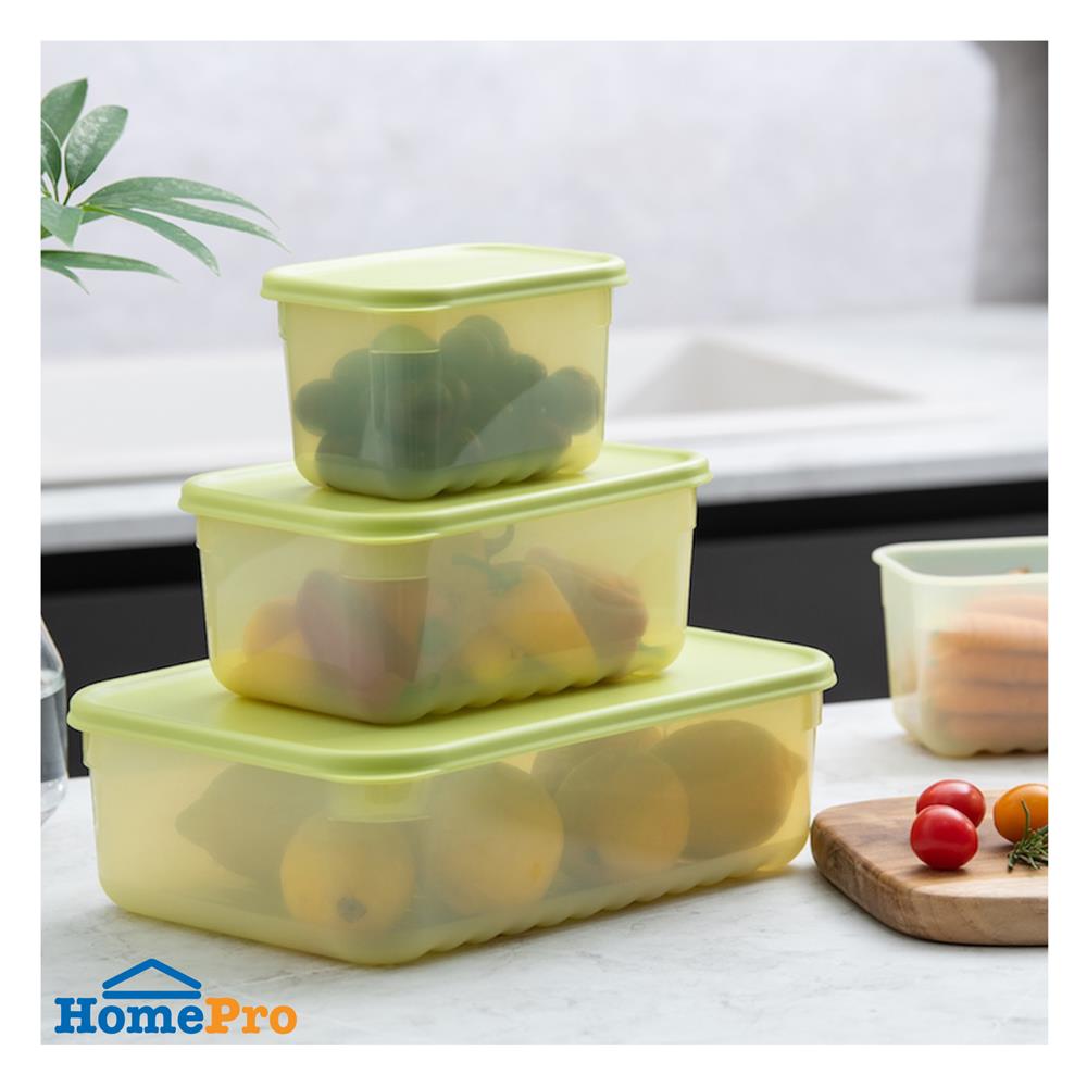 กล่องอาหาร LOCKNLOCK SMART KEEP FRESH HLE5200NS2 0.64 ลิตร สีเขียว (แพ็ก 2 ชิ้น)