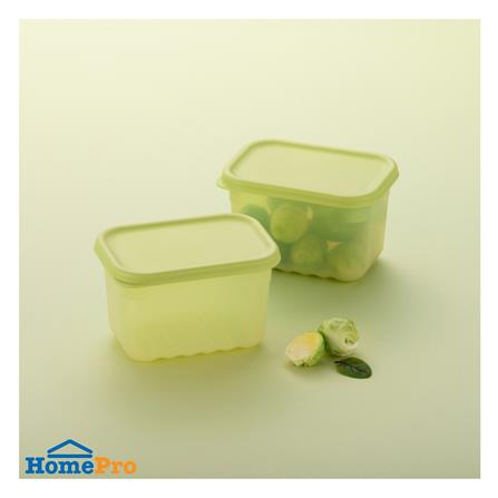 กล่องอาหาร LOCKNLOCK SMART KEEP FRESH HLE5200NS2 0.64 ลิตร สีเขียว (แพ็ก 2 ชิ้น)_1