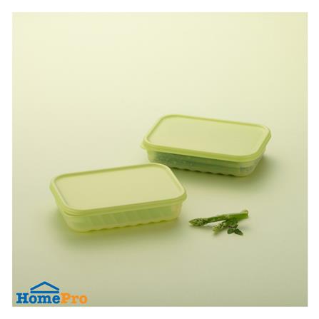 กล่องอาหาร LOCKNLOCK SMART KEEP FRESH HLE5300NS2 0.76 ลิตร สีเขียว (แพ็ก 2 ชิ้น)_1