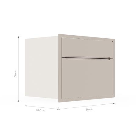 ตู้ลิ้นชัก KITZCHO CURVE 86x66 ซม. สี SAHARA_5