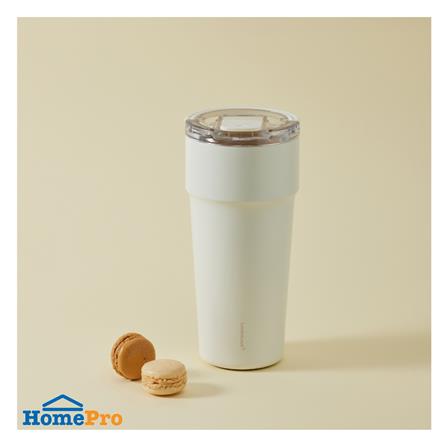 กระติกสุญญากาศ LOCKNLOCK METRO CAFE TOP HANDLE 0.9 ลิตร สีขาว_1
