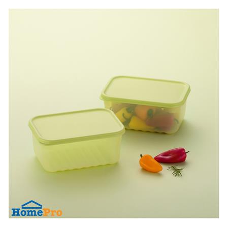 กล่องอาหาร LOCKNLOCK SMART KEEP FRESH HLE5400NS2 1.5 ลิตร สีเขียว (แพ็ก 2 ชิ้น)_1