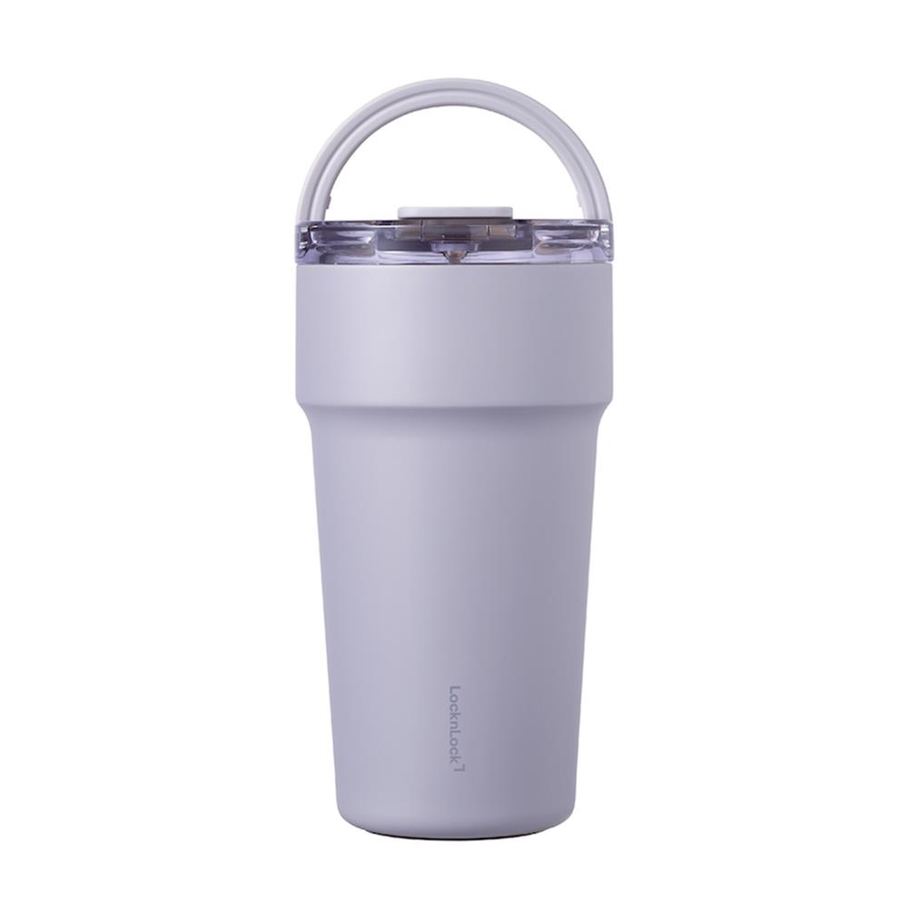 กระติกสุญญากาศ LOCKNLOCK METRO CAFE TOP HANDLE 0.71 ลิตร สีม่วง