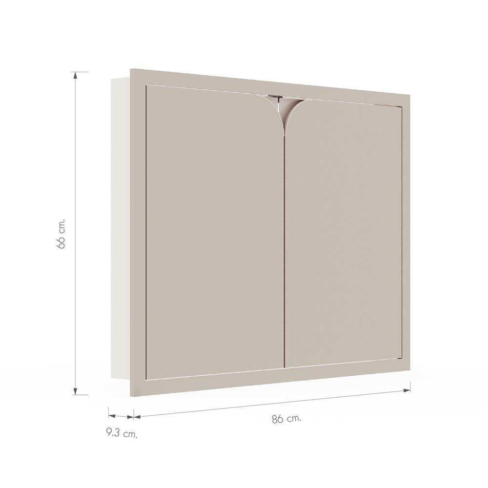 บานซิงค์คู่ KITZCHO CURVE 86x66 ซม. สี SAHARA