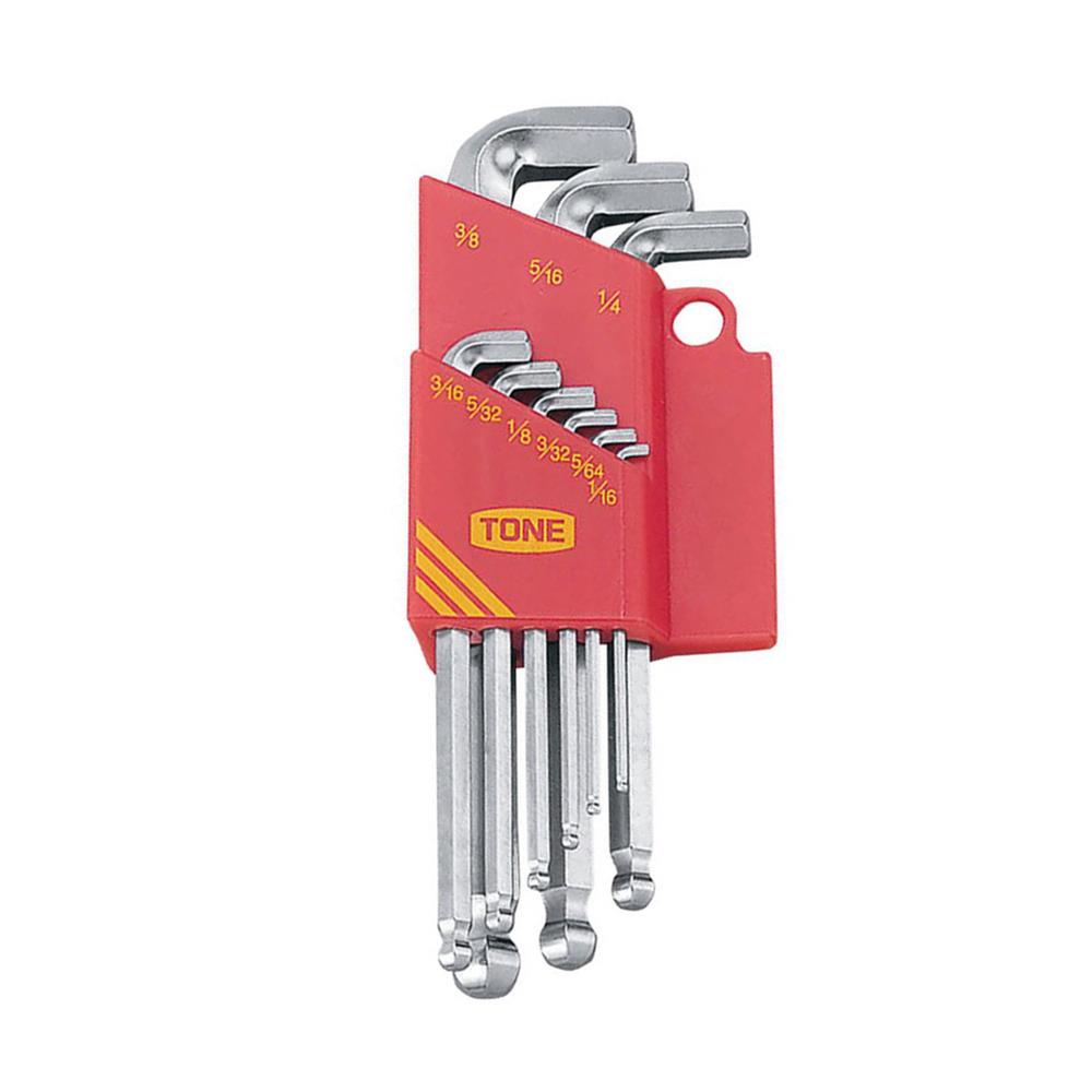 ชุดประแจหกเหลี่ยมหัวบอลคอสั้น TONE BSB900S (ชุด 9 ชิ้น)