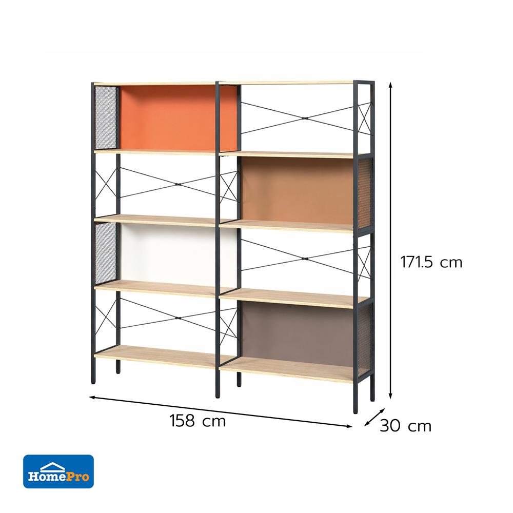 ชั้นวางของ 5 ชั้น FURDINI BOXA 158 ซม. สี FRANCO OAK