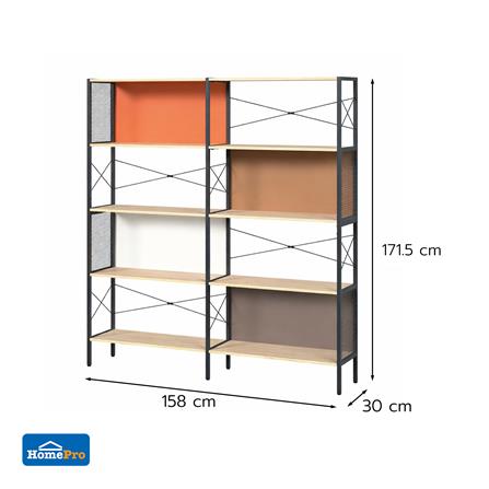 ชั้นวางของ 5 ชั้น FURDINI BOXA 158 ซม. สี FRANCO OAK_6