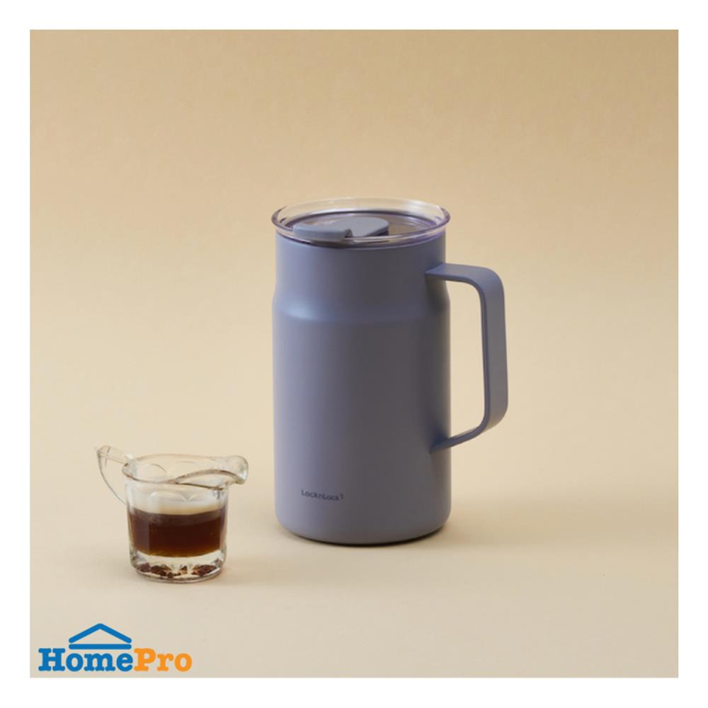 กระติกสุญญากาศ LOCKNLOCK METRO CAFE CERAMIC MUG 0.6 ลิตร สีม่วง