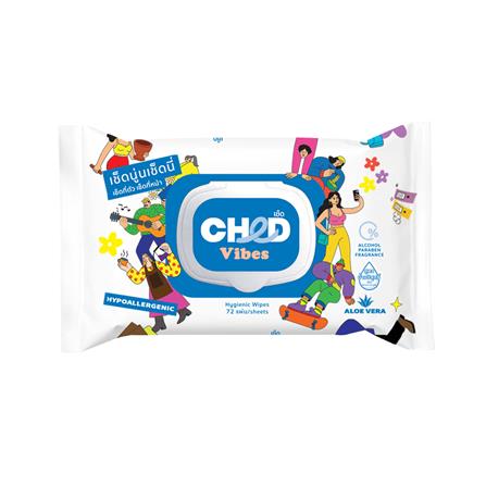 ผ้าเช็ดทำความสะอาดผิว CHED VIBES 72 แผ่น (แพ็ก 1+1 ชิ้น)_1