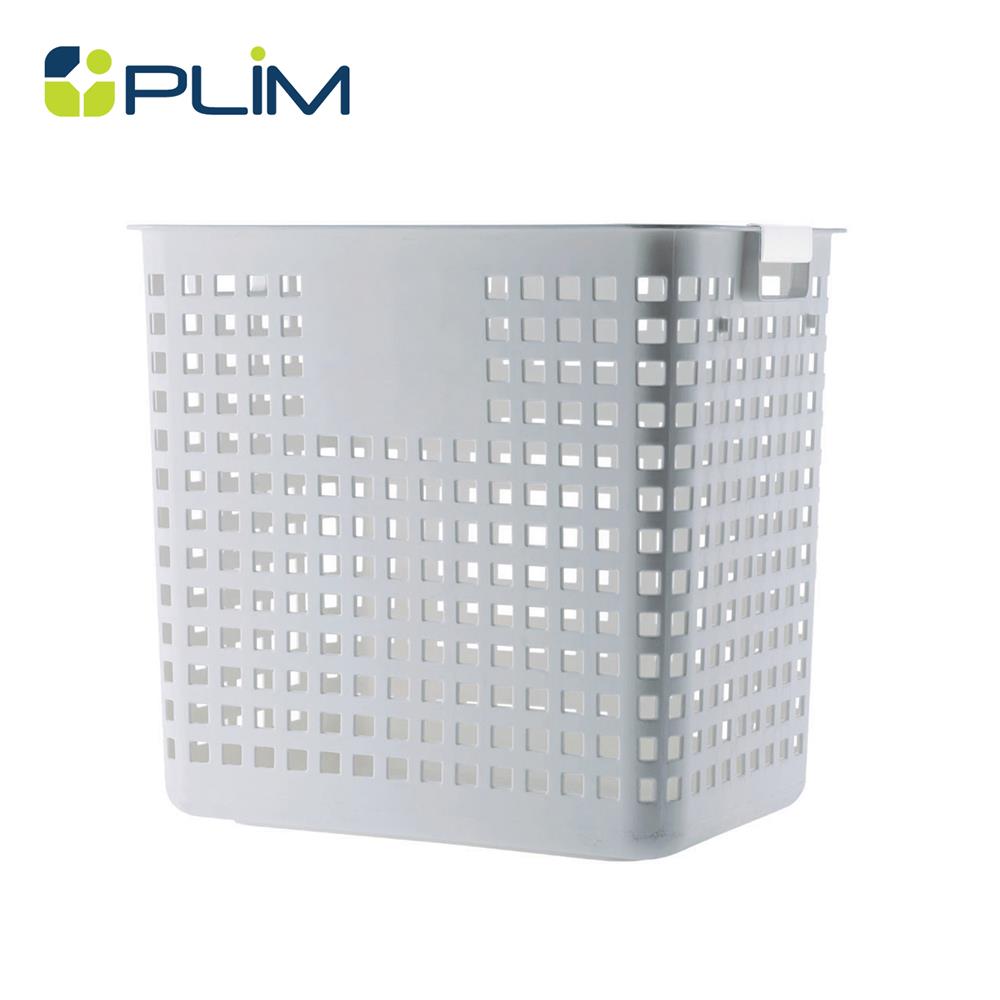 ตะกร้าผ้าเหลี่ยมสูง PLIM HH-1060 สีเทา