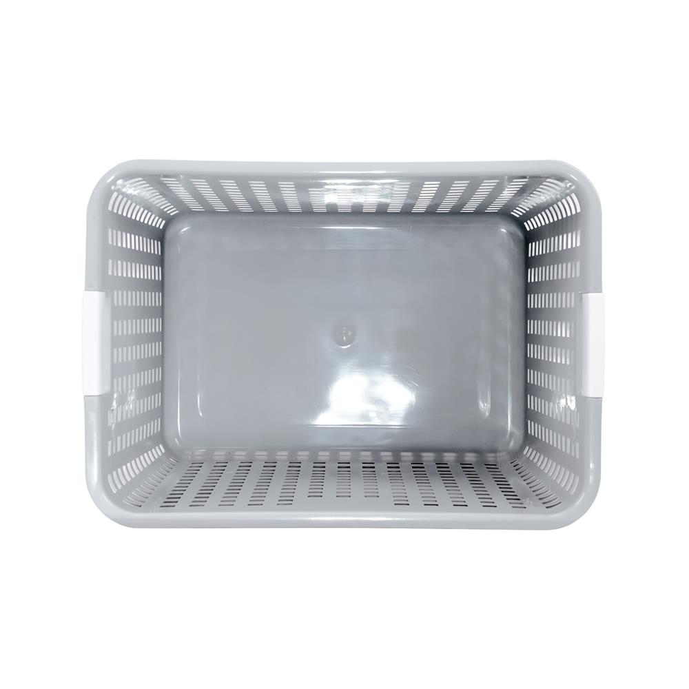 ตะกร้าผ้าเหลี่ยมสูง PLIM HH-1060 สีเทา
