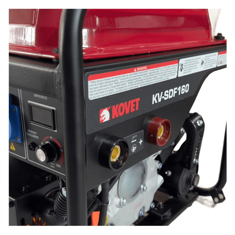 เครื่องกำเนิดไฟฟ้าพร้อมระบบเชื่อม KOVET WM12-KV-SDF160 4.5KW/160A