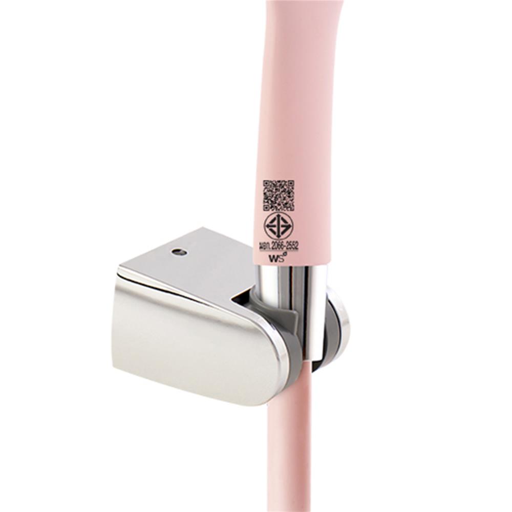 ชุดฝักบัวสายอ่อน 5 ระดับ WS WHS-5500-PI สีชมพู