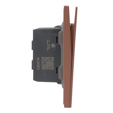 ชุดสวิตช์ทางเดียว 3 ช่อง HACO MELLOW HACO-LO-MEL-S31 MCM สี MOCHA MOUSSES_1