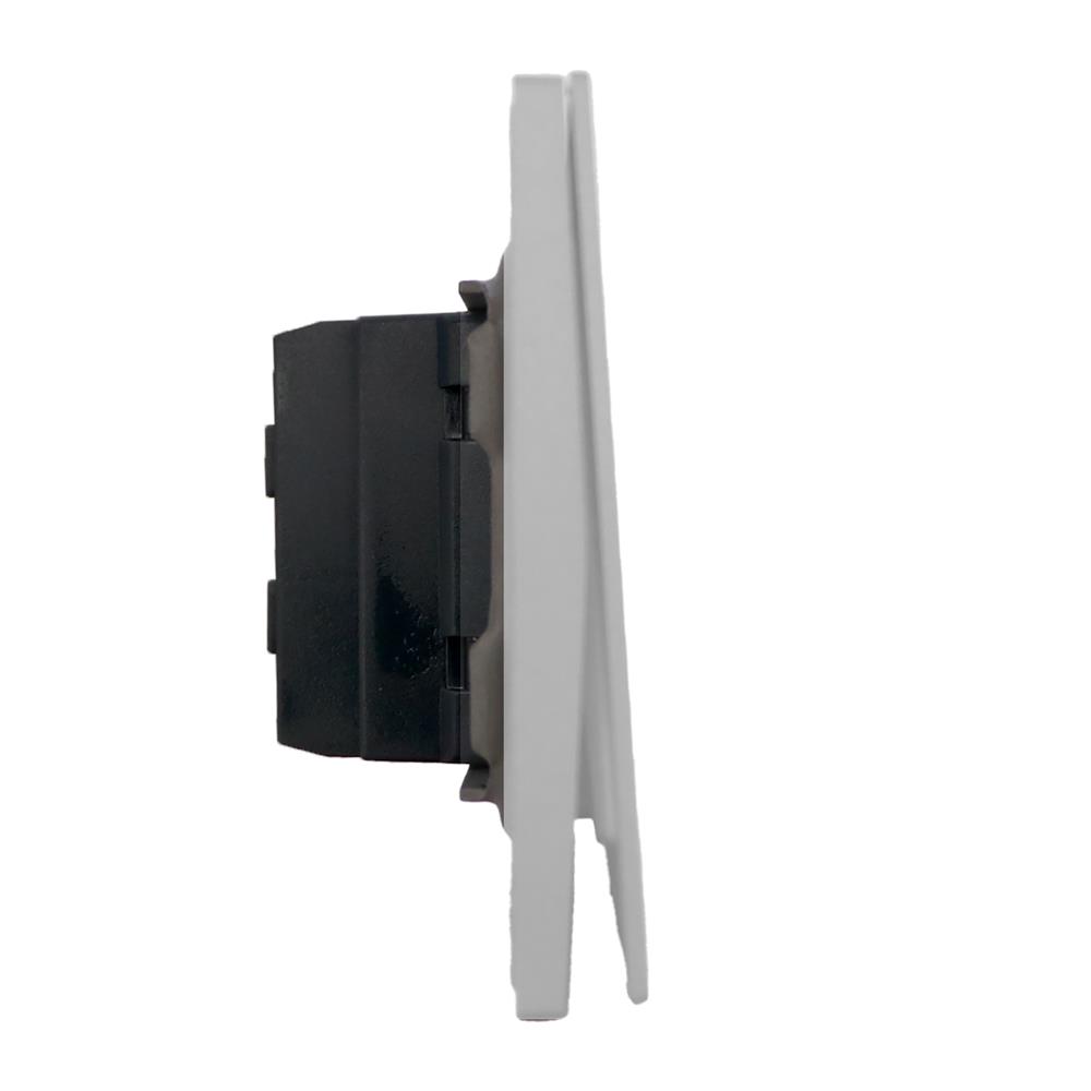 ชุดสวิตช์ทางเดียว 1 ช่อง HACO MELLOW HACO-LO-MEL-S11 MKW สี MILKY WHITE