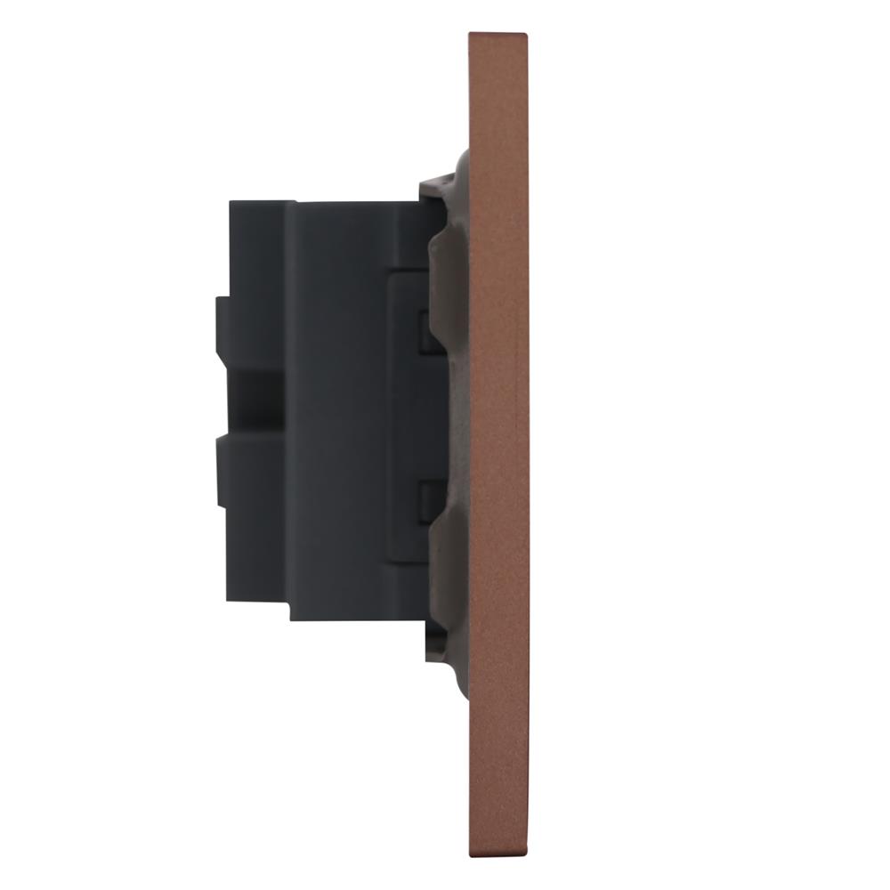 ชุดเต้ารับเดี่ยว 3 ขา HACO MELLOW HACO-LO-MEL-E10 MCM สี MOCHA MOUSSES