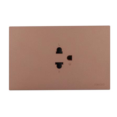 ชุดเต้ารับเดี่ยว 3 ขา HACO MELLOW HACO-LO-MEL-E10 MCM สี MOCHA MOUSSES_0