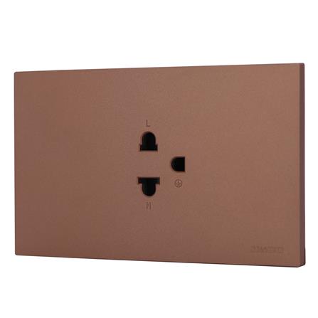 ชุดเต้ารับเดี่ยว 3 ขา HACO MELLOW HACO-LO-MEL-E10 MCM สี MOCHA MOUSSES_1