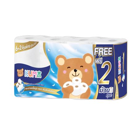 กระดาษชำระ KUMA BIG ROLL (แพ็ก 6+2 ชิ้น)_0