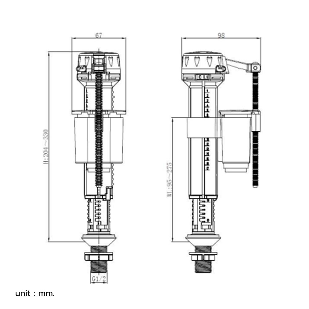 วาล์วครบชุด COTTO F930004