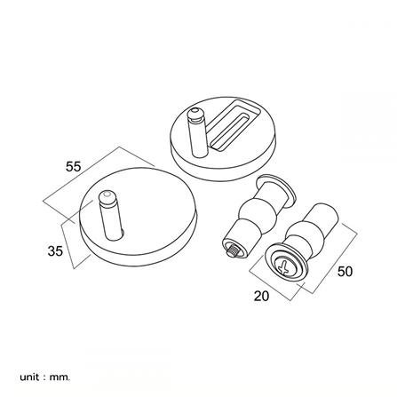 หูฝารองนั่ง RASLAND V22514-V7117_3
