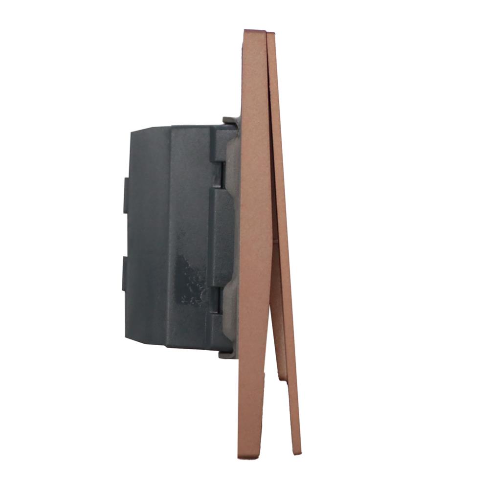 ชุดสวิตช์ทางเดียว 2 ช่อง HACO MELLOW HACO-LO-MEL-S21 MCM สี MOCHA MOUSSES