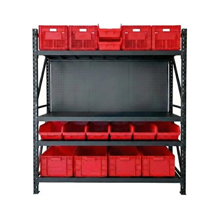 ชั้นเหล็ก 4 ชั้น CUSTOMAI COMBO SET PEG SIZE L 1.8 เมตร สีแดง/ดำ_1