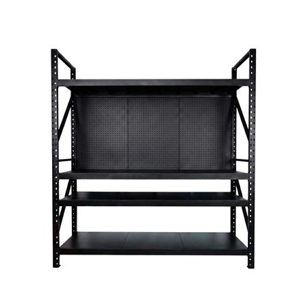 ชั้นเหล็ก 4 ชั้น CUSTOMAI STANDARD SET PEG SIZE L 1.8 เมตร สีดำ_2