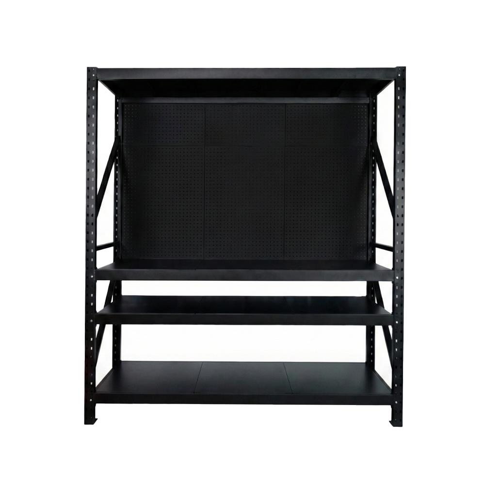 ชั้นเหล็ก 4 ชั้น CUSTOMAI STANDARD PEG SIZE XL 1.8 เมตร สีดำ