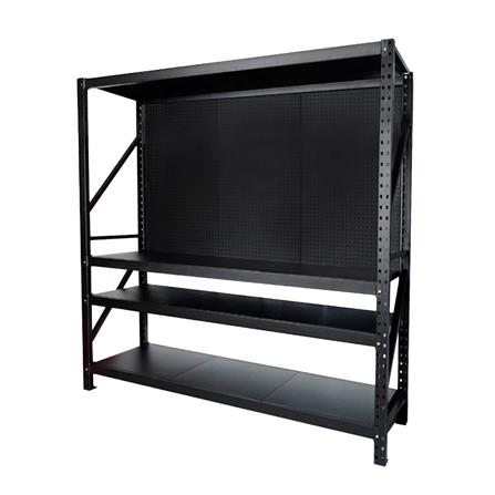 ชั้นเหล็ก 4 ชั้น CUSTOMAI STANDARD PEG SIZE XL 1.8 เมตร สีดำ_0