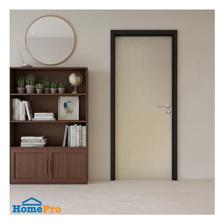 ประตูภายใน UPVC เจาะลูกบิด MODERNWOOD LMWNR017 70x200 ซม. สี LIGHT-OAK_3