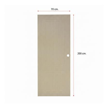 ประตูภายใน UPVC เจาะลูกบิด MODERNWOOD LMWNR017 70x200 ซม. สี LIGHT-OAK_4