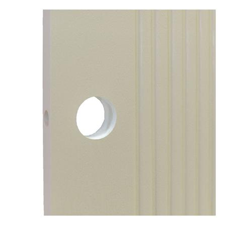 ประตูภายนอก UPVC เจาะลูกบิด MODERNWOOD MWR009 90x200 ซม. สีแชมเปญ_2