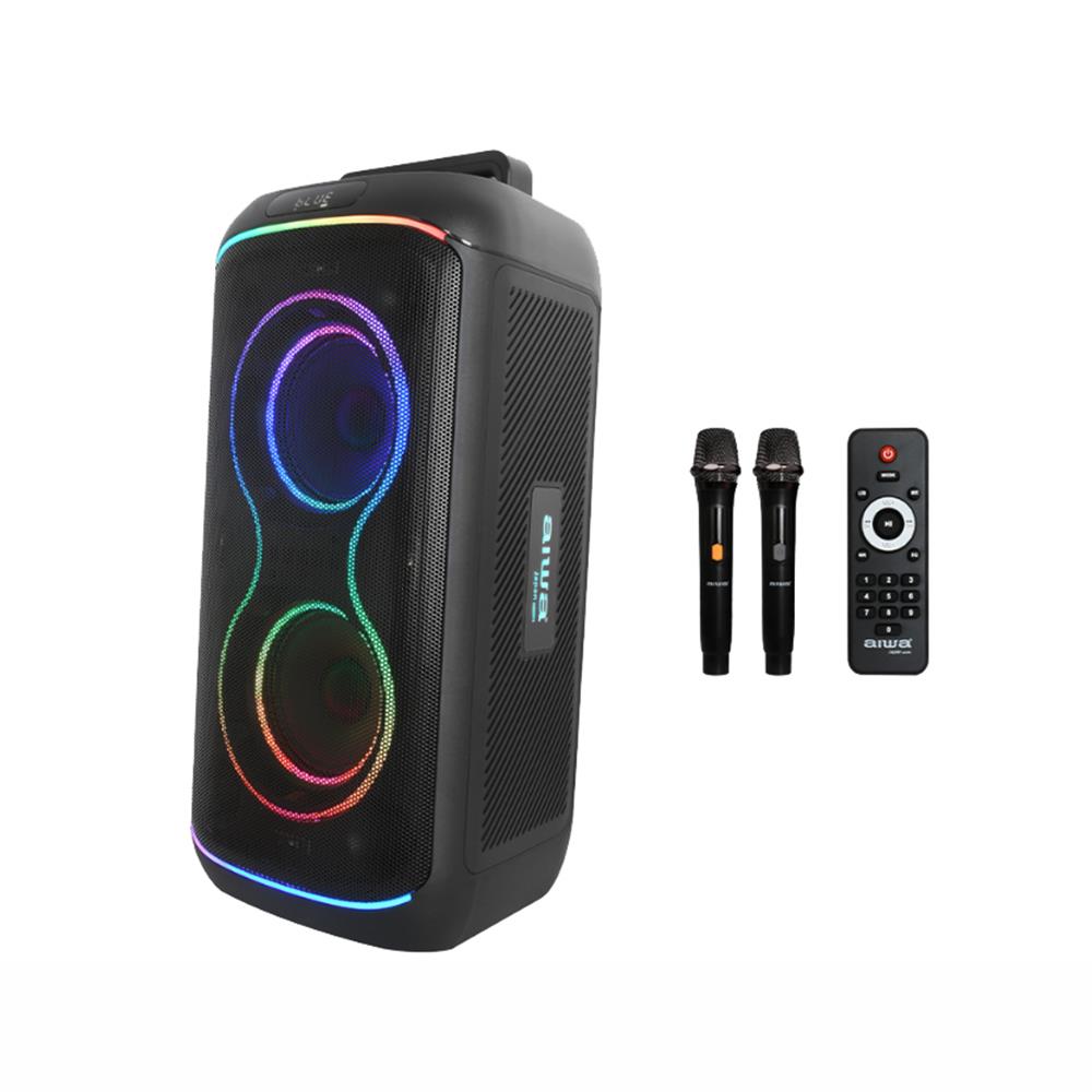 ลำโพงบลูทูธปาร์ตี้พร้อมไมโครโฟน AIWA AW-X5150 สีดำ