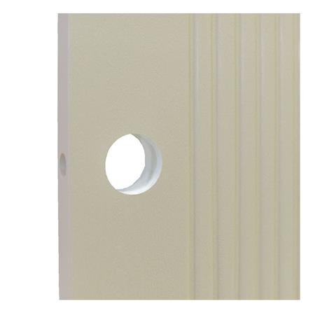 ประตูภายนอก UPVC เจาะลูกบิด MODERNWOOD MWR009 70x200 ซม. สีแชมเปญ_2