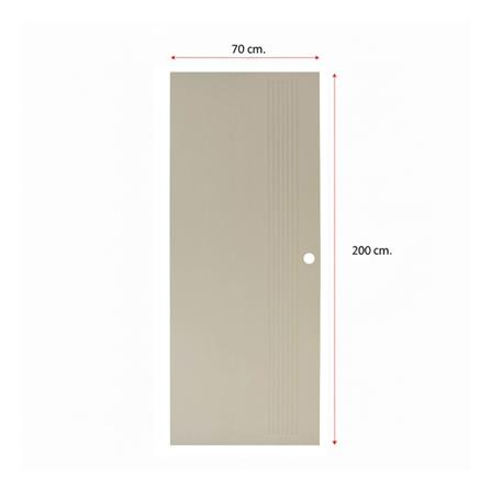 ประตูภายนอก UPVC เจาะลูกบิด MODERNWOOD MWR009 70x200 ซม. สีแชมเปญ_4