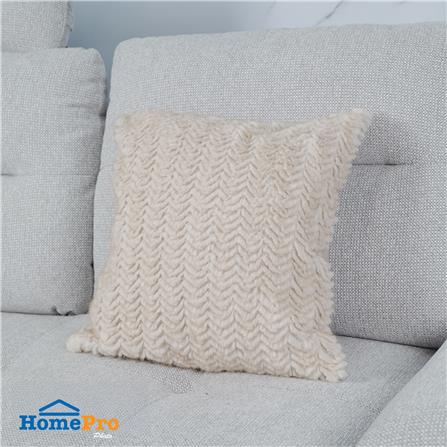 ปลอกหมอนอิง HOME LIVING STYLE GRIFF 18x18 นิ้ว สีน้ำตาล_5