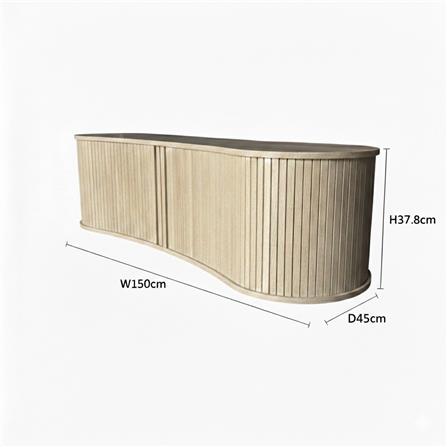 ตู้วางทีวี TOMATO HOME FLUTORIA 150 ซม. สีโอ๊ค_5