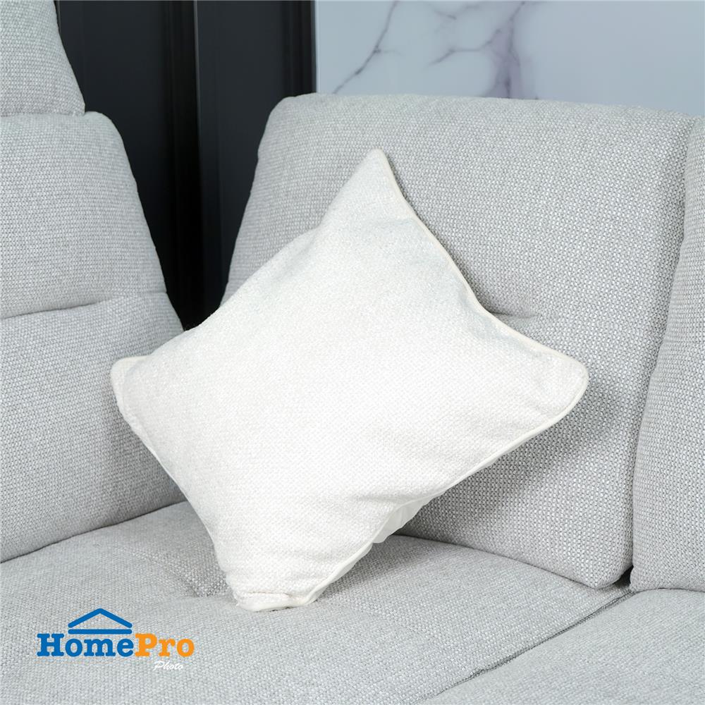 ปลอกหมอนอิง HOME LIVING STYLE GUY 18x18 นิ้ว สีครีม