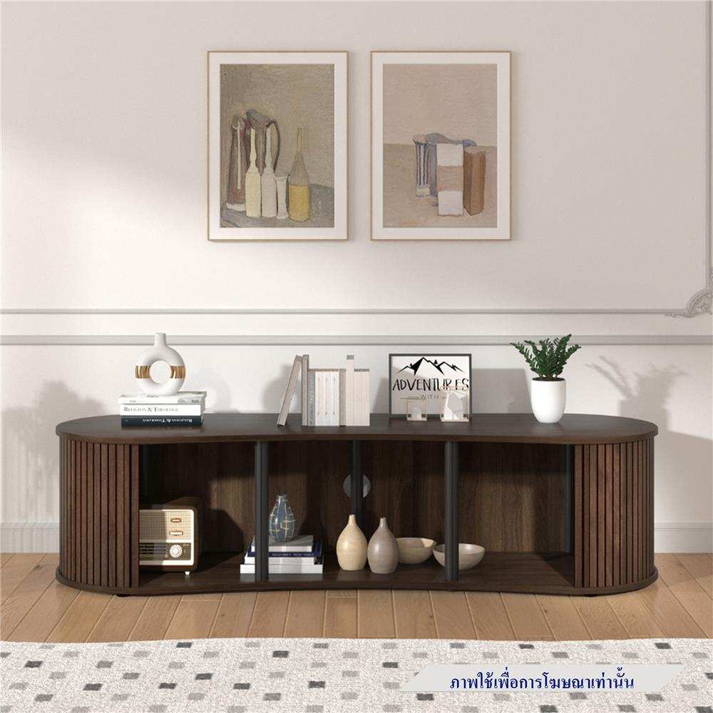 ตู้วางทีวี TOMATO HOME FLUTORIA 150 ซม. สีวอลนัท