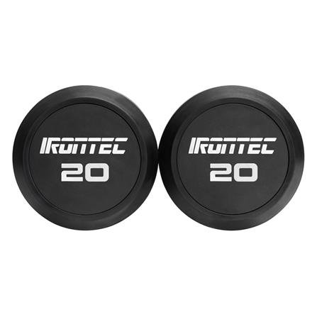 ดัมเบลกลมหุ้มยาง IRONTEC 20 กก. (แพ็ก 2 ชิ้น)_2